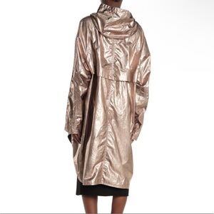SOSKEN HARA BRONZE IRIDESCENT FOIL RAINCOAT